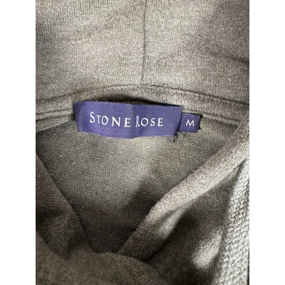 Stone Rose Garmet Washed Hoodie Green‎ Men's M Reflective Very Soft ** Aglet* - Picture 4 of 12
